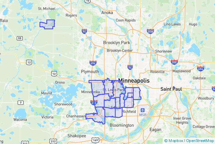 Service Area Map