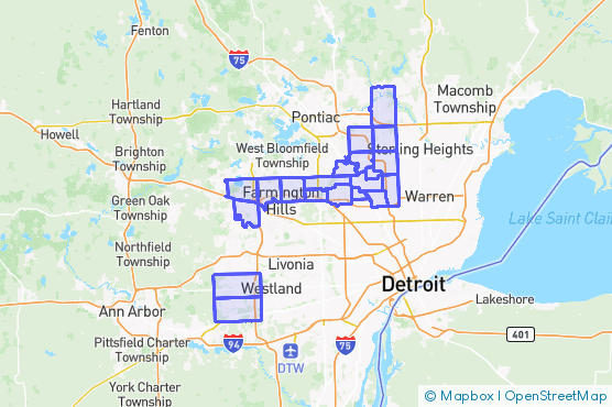 Service Area Map