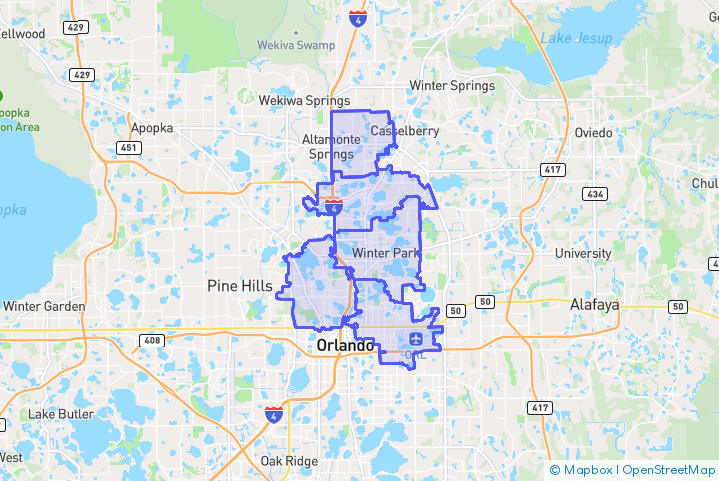 Service Area Map