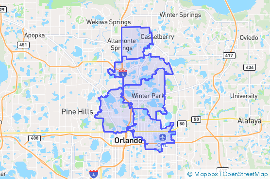 Service Area Map