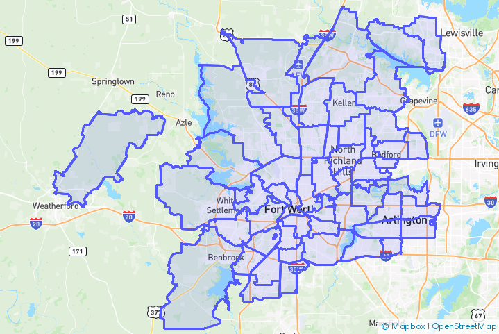 Service Area Map