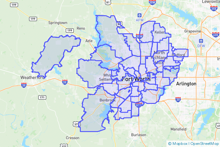 Service Area Map