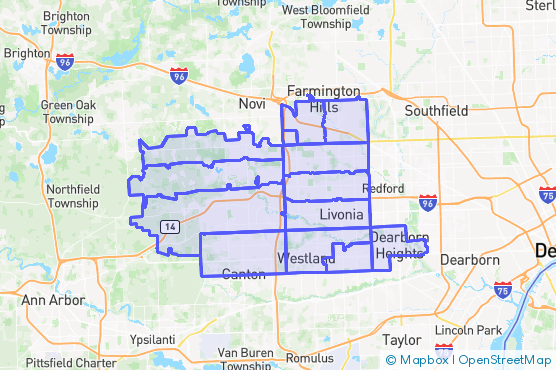 Service Area Map