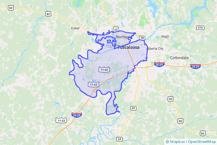 Service Area Map