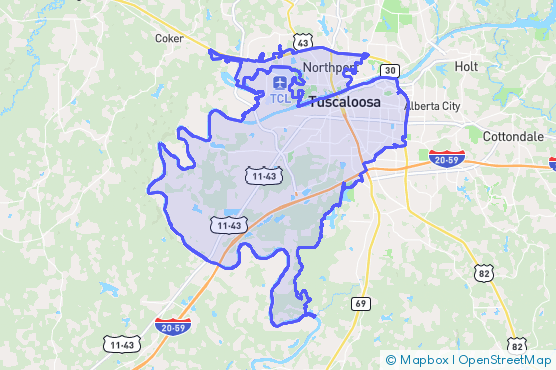 Service Area Map