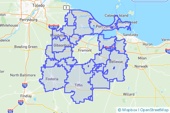 Service Area Map