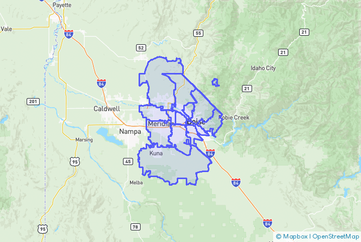 Service Area Map