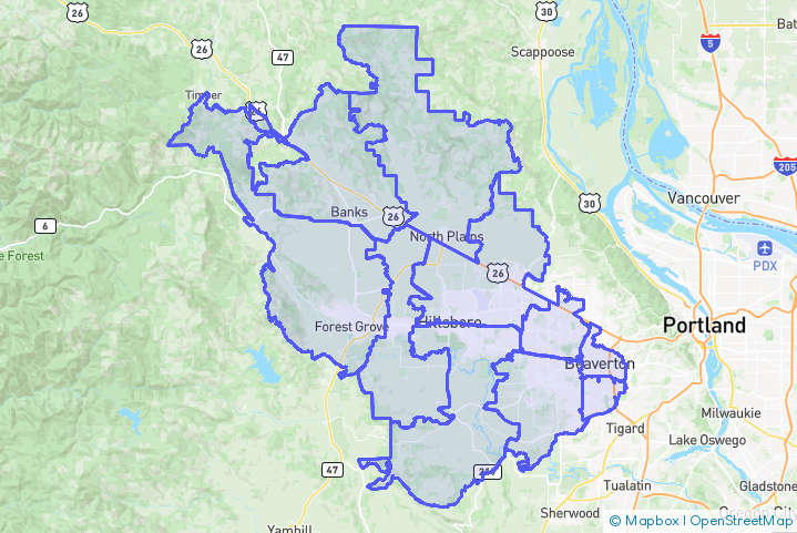 Service Area Map