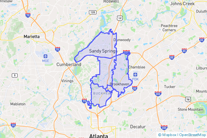 Service Area Map