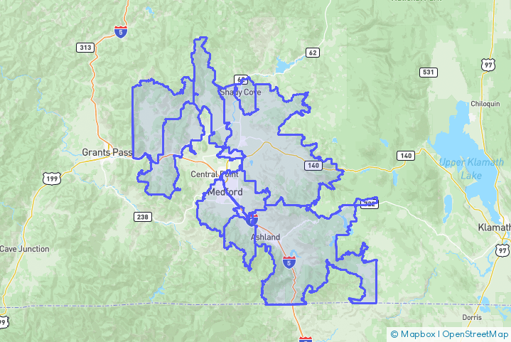 Service Area Map