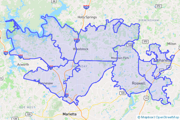 Service Area Map
