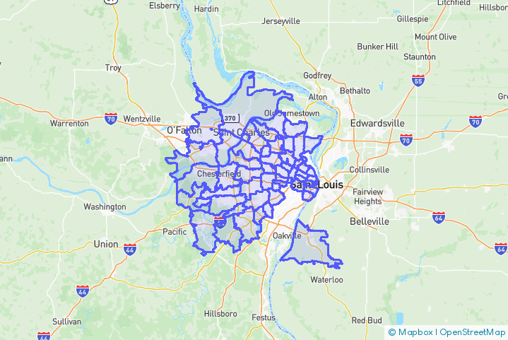 Service Area Map