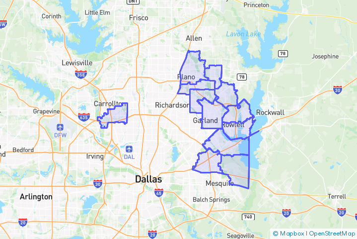 Service Area Map