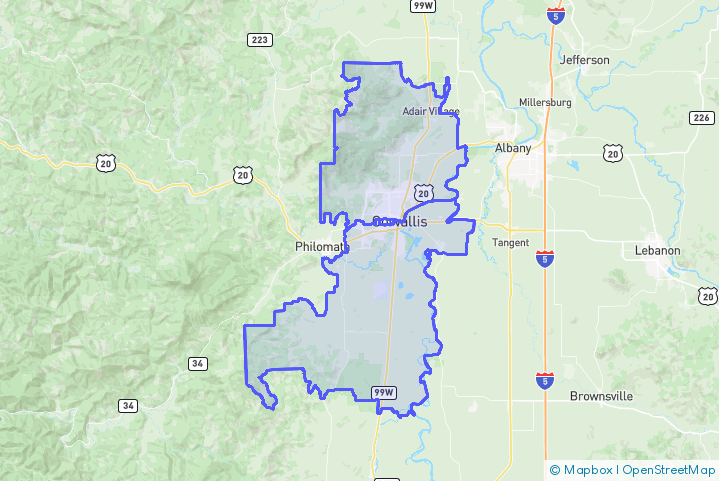 Service Area Map