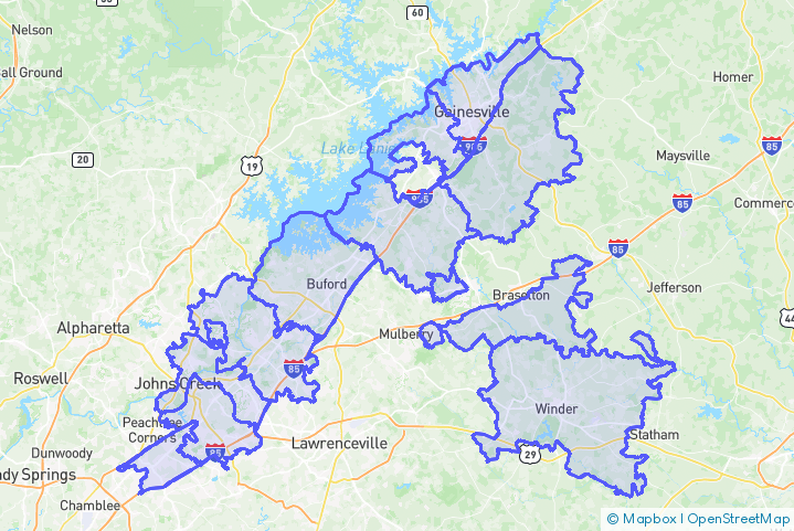 Service Area Map