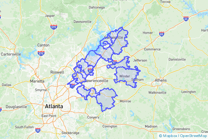 Service Area Map
