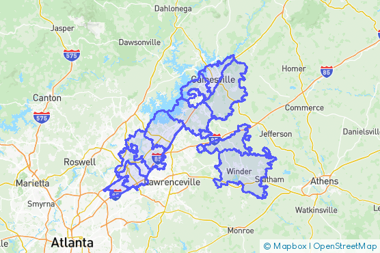 Service Area Map