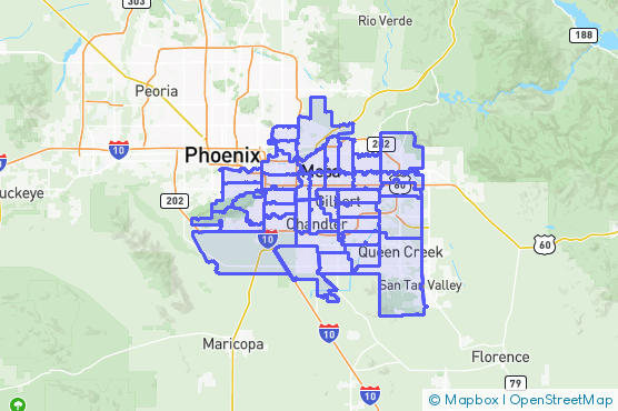 Service Area Map