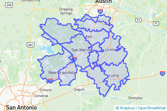 Service Area Map