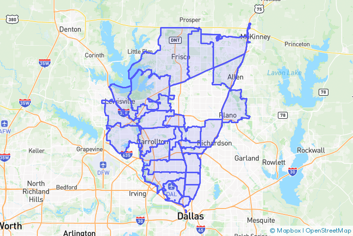 Service Area Map