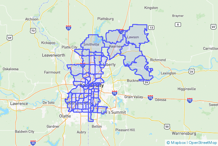 Service Area Map