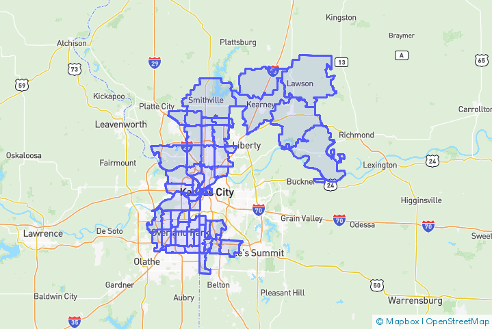 Service Area Map