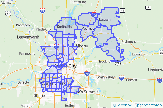 Service Area Map