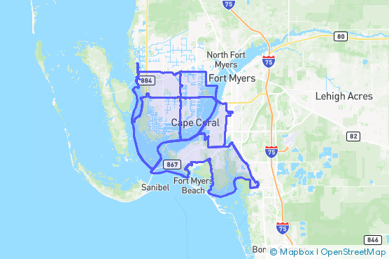 Service Area Map