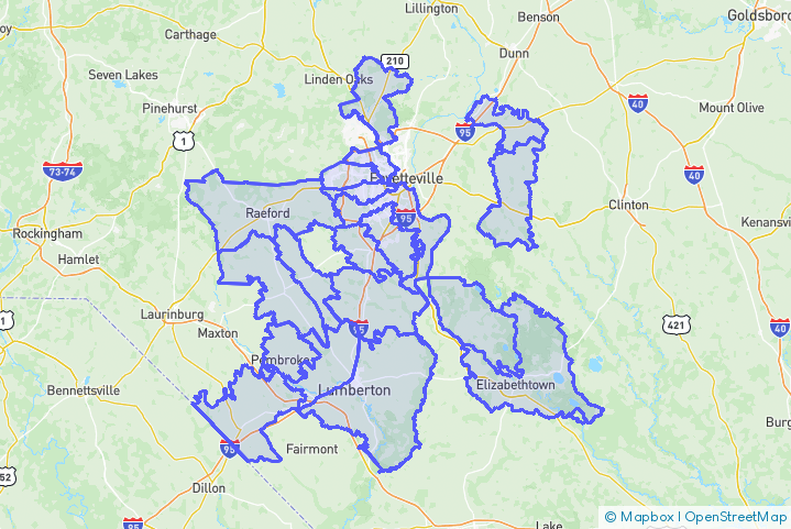 Service Area Map