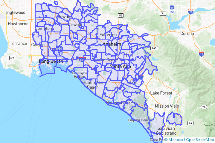 Service Area Map