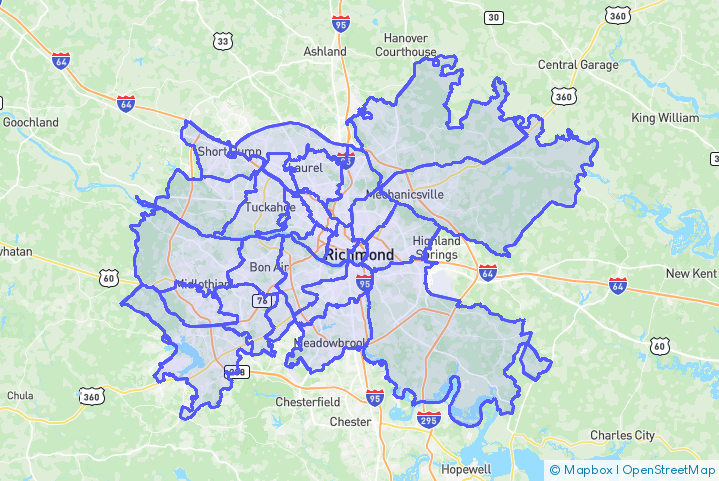 Service Area Map