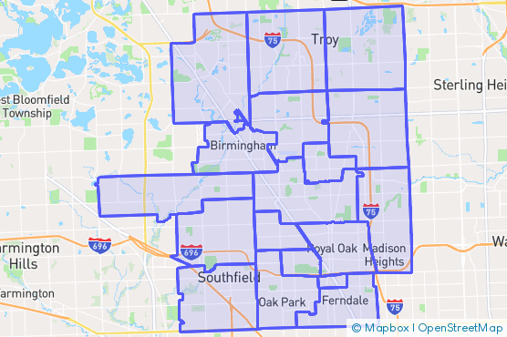 Service Area Map