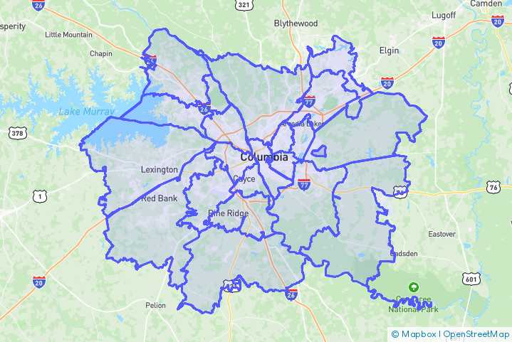 Service Area Map