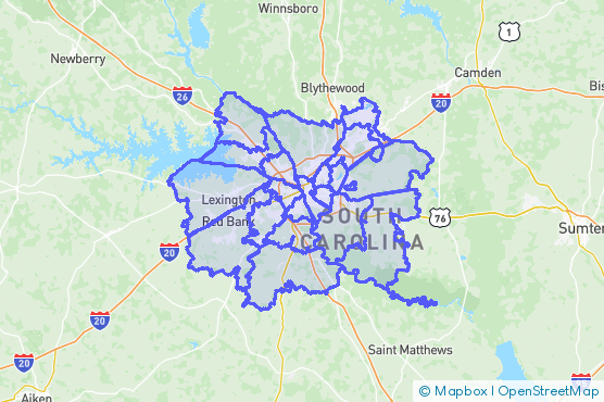 Service Area Map