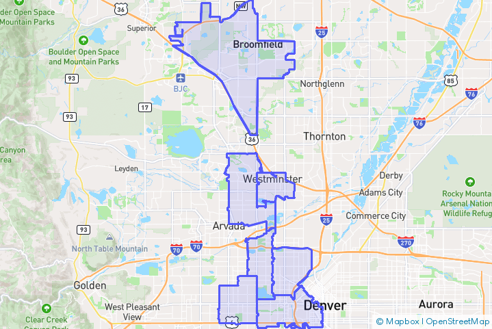 Service Area Map