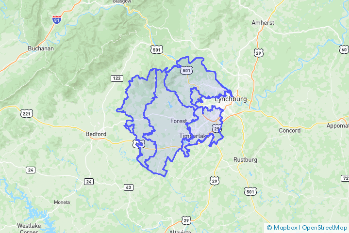 Service Area Map