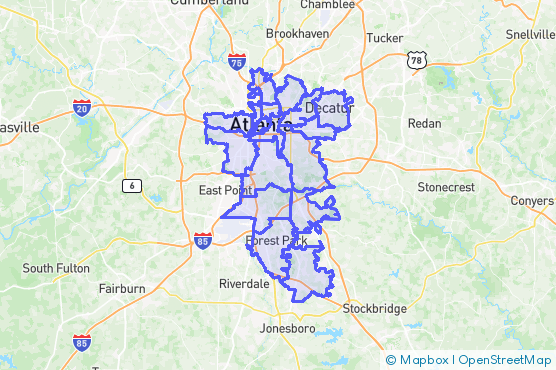 Service Area Map