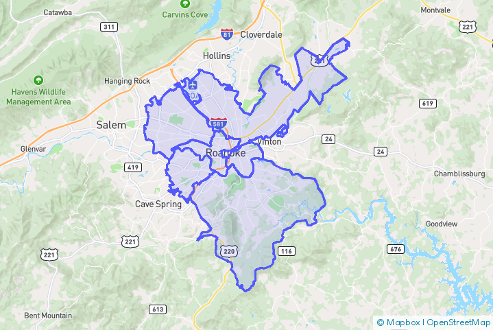 Service Area Map