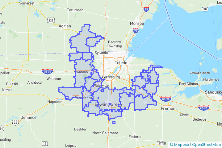 Service Area Map