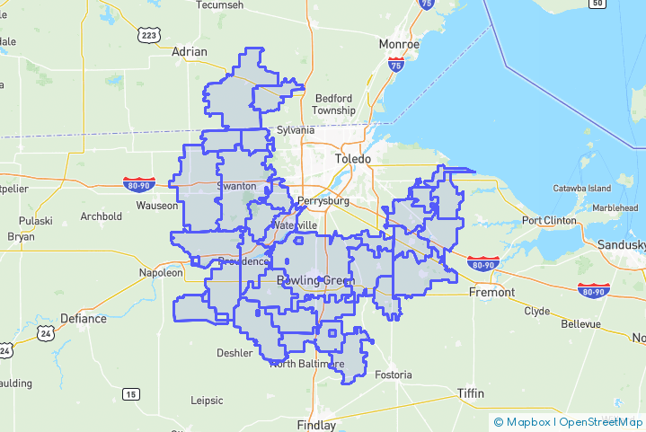 Service Area Map