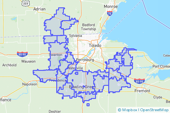 Service Area Map