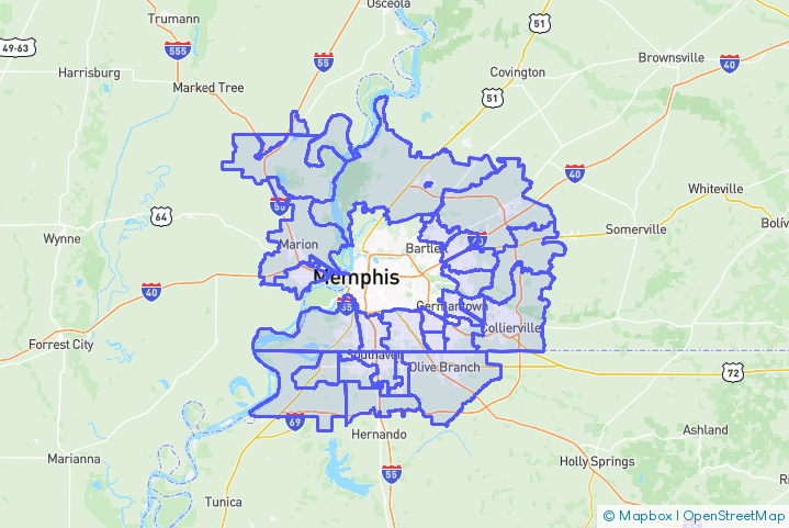 Service Area Map