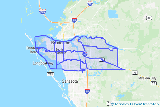 Service Area Map