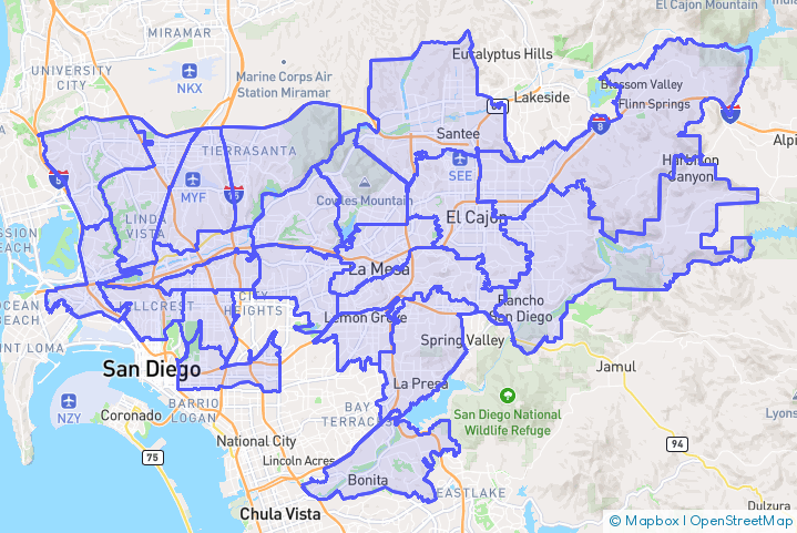 Service Area Map
