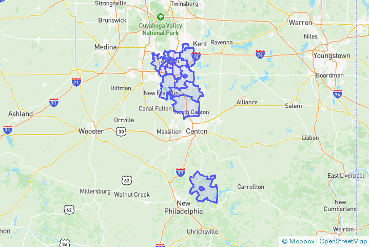 Service Area Map