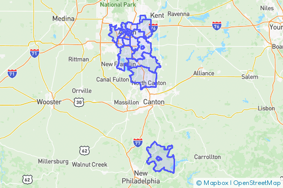 Service Area Map