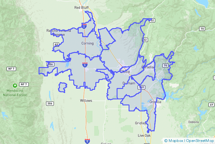 Service Area Map
