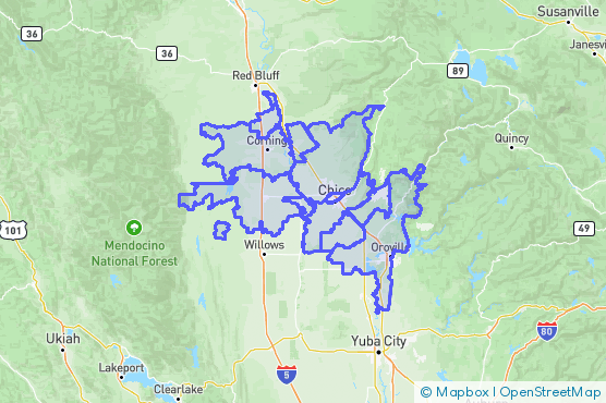 Service Area Map