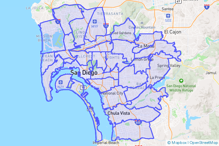 Service Area Map