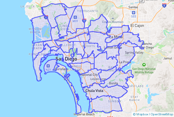 Service Area Map